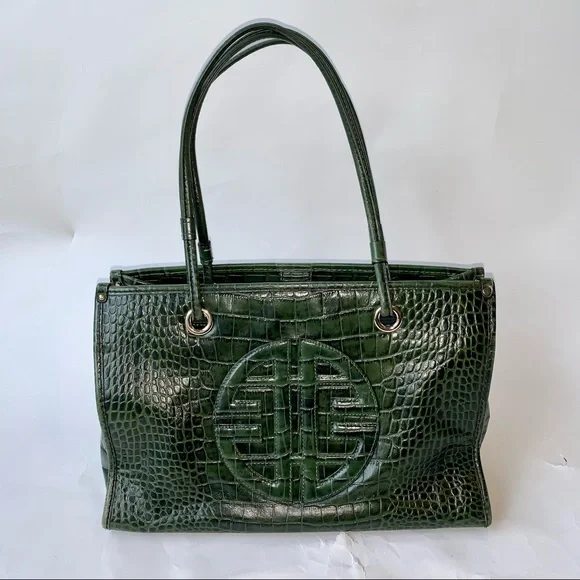 Antonio Melani green alligator bag